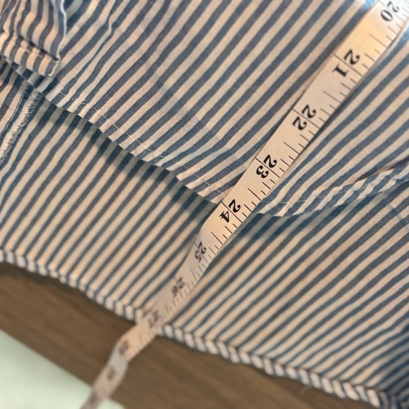Womens Loft Striped Button Down Shirt Women’s Small Black White 3/4 Sleeve - Picture 5 of 7